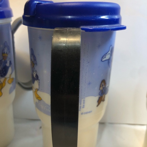 Lot Of 4 Walt Disney Resort Refill Cups 2007 Mickey Chip Dale Donald Pluto Goofy - Picture 11 of 14